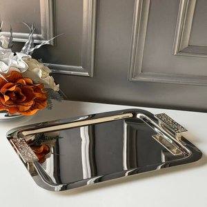 Stainless Steel Polished Metal Finish <b>Chocolate</b> Food Serving Tray High Quality Gold PVD Finished Tray - Product Image 5
