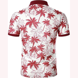เสื้อโปโลพิมพ์ลายสำหรับผู้ชาย ออกแบบด้วยผ้าระบายอากาศได้ดีและลายกราฟิกสีสันสดใส เหมาะสำหรับทำงาน เล่นกีฬา และงานอีเว้นท์ต่างๆ - Product Image 4