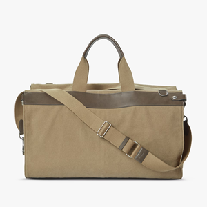Bolsa de Lona Unisex de 40-55L con Cierre de Cremallera, Correa Ajustable, Asa Suave y Resistente, Color Sólido, para Viaje - Product Image 1
