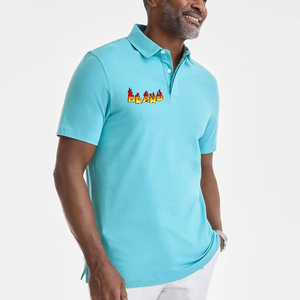 Camisetas polo de algodón de alta calidad al por mayor, transpirables, de verano, lisas, con logotipo personalizado, manga corta, para hombre y mujer, OEM, ODM - Product Image 1