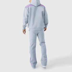 Men's Suit Streetwear Tracksuit Sweatsuit for Mens Two <b>Thermal</b> Pieces Jogger Flare Pants Sets Flare Tracksuit Set - Product Image 2