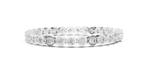 10K White Gold Diamond <b>Bracelet</b> Round Cut 4mm 31 Stones Luxury Sparkle Party Wedding Elegant Fine Jewelry Gift for Women Wear - Product Image 3