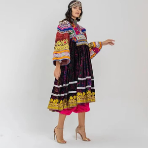 Elegante Vestido Tradicional Étnico para Mujer Musulmana, Estilo Afgano, para Bodas, Fiestas, Uso Casual, Vestido Kuchi Afgano - Product Image 1