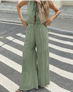 Loose Fit Solid Elastic Waist Mid Waist Straight Casual Autumn Canvas 100% Cotton Men's <b>Trousers</b> - Product Image 5