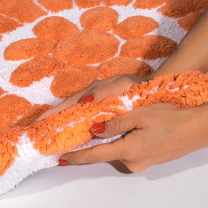 Alfombrillas de Baño Redondas Florales de 24 y 36 Pulgadas, de Algodón Antideslizante, con Diseño de Flores Bordadas, Suaves y Cómodas, para Hotel, Spa y Hogar, Suministro al por Mayor - Product Image 3