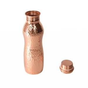 Bouteille d'eau en cuivre ayurvédique martelée pour l'hydratation, le bien-être naturel, la consommation quotidienne, le yoga et la vie saine - Product Image 1