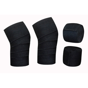Bandes de genou réglables, légères, respirantes, antidérapantes, en nylon et élasthanne haute élasticité, pour la sécurité sportive et l'haltérophilie - Product Image 2