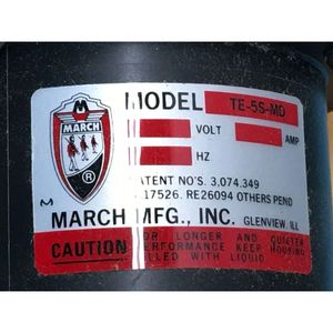 MARCH TE-5S-MD BALDOR UL FILE E46145 สแตนเลส - อุปกรณ์และอะไหล่เซมิคอนดักเตอร์ระดับโลกที่เชื่อถือได้ - Product Image 4