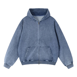 เสื้อฮู้ดดี้แบบ unisex คุณภาพสูงสำหรับฤดูหนาว ผลิตแบบ OEM ขายส่ง ปักลายลูกปัด กันน้ำ พิมพ์ลายแบบ Heat-Transfer  โลโก้สั่งทำได้ มีกระเป๋าใบใหญ่ - Product Image 1
