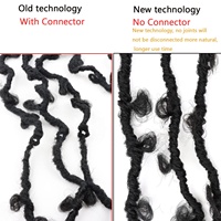 Extensions de cheveux synthétiques tressées en gros, 36 pouces, style Butterfly Locs, Faux Locs, pour crochet, double trame, pré-bouclées
