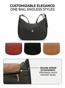 Bolso hobo tejido para mujer, bolso de hombro con cojín acolchado, estilo vintage para el desplazamiento diario - Product Image 5
