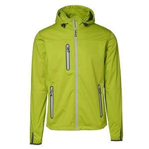 Chaqueta deportiva impermeable para hombre, con capucha, de softshell, con cierre de cremallera, para senderismo y running. - Product Image 1