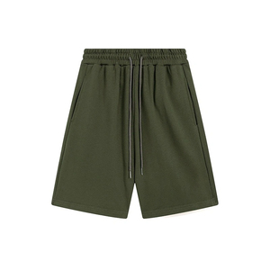 Shorts en toile décontractés pour hommes, 100 % coton, séchage rapide, respirants, taille haute, avec logo personnalisé, de haute qualité, vente en gros - Product Image 1