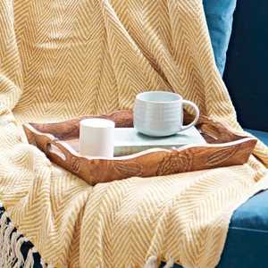 Modern Walnut Wood Tray Vintage Aesthetic Wooden Printed Tray <b>Rustic</b> Wooden Printed Tray for Style Decor Wholesale Serving - Product Image 5