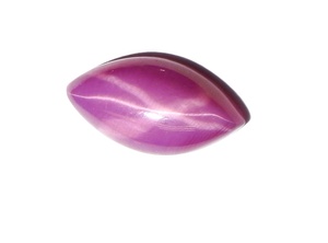 Rubis Étoilé Rose Taille Marquise 8x16 mm 5,5 Carats Créé en Laboratoire Poli Opaque Cabochon avec Effet Étoile à 6 Branches pour la Fabrication de Bijoux - Product Image 6