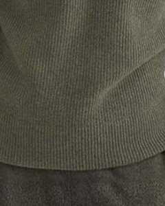 เสื้อสเวตเตอร์ถักไหมพรมสีเขียวมะกอกสำหรับผู้ชาย ทรงปกติ คอตั้ง ผ้าโพลีเอสเตอร์/คอตตอน ไม่หดตัว สวมใส่สบายๆ ในฤดูใบไม้ร่วง - Product Image 3