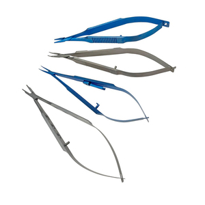 ชุดเครื่องมือจับเข็มสำหรับผ่าตัดตาแบบแมนนวล ยี่ห้อ Dentric Implants รุ่น Castroviejo พร้อมคีมล็อคแบบตรงและโค้ง ทำจากสแตนเลส ได้รับมาตรฐาน CE - Product Image 3