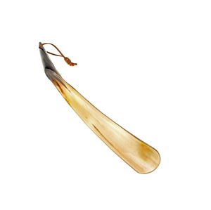 Chausse-pied de luxe royal en cuir de buffle de qualité supérieure avec attache en cuir, aide à la chaussure pour homme et femme, idéal pour le bureau et les fêtes - Product Image 4