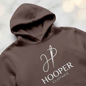 เสื้อฮู้ดดี้ผู้ชายสีน้ำตาลแบบสวมหัวสำหรับฤดูหนาว ยี่ห้อ Top Sale Hooper Clothes รุ่น Sustainable  ดีไซน์สตรีทแวร์  แบบมีซับใน แห้งเร็ว  รับออกแบบตามสั่ง - Product Image 5
