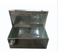 Boîtier en tôle inox pour interrupteurs électriques modulaires, traitement de noircissement, dimensions externes personnalisées, boîtiers pour instruments électroniques