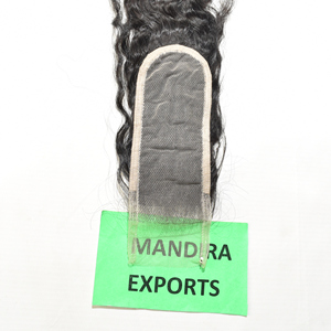 Venta al por mayor 100% Natural sin procesar cutícula alineados Virgen peruano pelucas pelo ondulado tejido Hd Cierre de encaje extensiones de cabello humano - Product Image 5