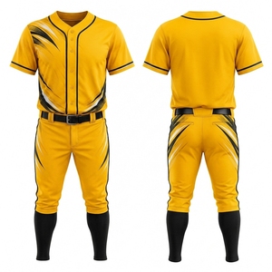 Baseball Uniform Custom Team Jersey And Pants Breathable Moisture Wicking Lightweight Athletic Sportswear For Professional <b>Train</b> - Product Image 4