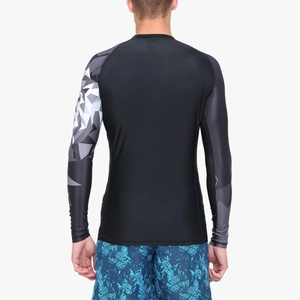 เสื้อแรชการ์ดแขนยาว Cody Luna สำหรับผู้ชาย สีดำ พิมพ์ลายแบบ Heat-Transfer แห้งเร็ว ป้องกันรังสียูวี เสื้อกีฬา โพลีเอสเตอร์/ไนลอน - Product Image 4