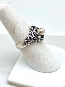 Pearl <b>Ring</b> Elegant Gemstone Jewelry Women Gift Handmade <b>Adjustable</b> Wholesale Supplier - Product Image 4