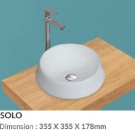 MÁS VENDIDO: Encimera de Cerámica Linum Miranda Ecológica con Fregadero Integrado, Forma Ovalada, Dimensiones 330x457x127mm, Múltiples Colores - Product Image 2