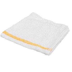 Serviettes de cuisine en coton blanc avec rayures colorées, chiffons de nettoyage rectangulaires multi-usages pour la cuisine, personnalisables - Product Image 2