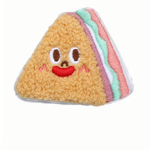 High Quality Custom 3D Embroidery Patches <b>Cute</b> <b>Bear</b> Face Design Iron On Sew On Applique Badge for Clothing Hats Bags - Product Image 4