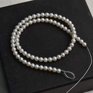 Perles d'eau douce naturelles en vrac, neuves, économiques, de 4 à 5 mm, pour la fabrication de colliers faits main, matériaux semi-finis - Product Image 4