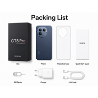 Cámara Ricoh GR, Teléfono Inteligente Realme GT8 Pro Versión Global 5G, Snapdragon 8 Elite Gen 5, Teleobjetivo Periscopio de 50MP, 7000mAh, 120W