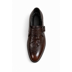 รองเท้าหนังแท้ทำมือทรงหัวแหลมแบบ Monk Strap ป้องกันการเจาะทะลุ กันลื่น พร้อมหัวเข็มขัดคู่ เหมาะสำหรับใส่ทำงานหรือในโอกาสทางการ - Product Image 5