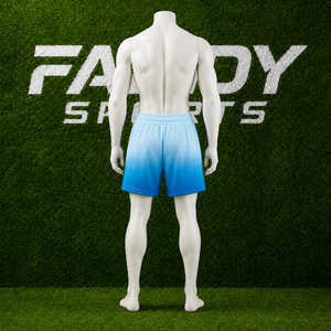 Shorts de sport pour hommes personnalisés à dégradé ombré en mesh respirant, shorts d'entraînement de basketball, shorts de gym athlétiques, shorts de streetwear à séchage rapide, shorts d'été - Product Image 4
