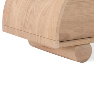 Meuble TV moderne en teck avec tiroir et étagère pour un mobilier de maison contemporain - Product Image 5