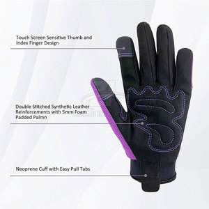 Gants de travail antidérapants robustes, résistants aux coupures, vêtements de sécurité en cuir, fabriqués au Pakistan - Product Image 6