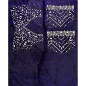 Sari de créateur avec des paillettes et des broderies Zari faites à la main, magnifiquement conçues - Product Image 1