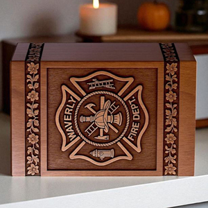 Handcrafted Wooden Cremation Urn with Bird Carving | Personalized Memorial Memorial Keepsake by AYAANS - Product Image 3