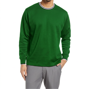 Suéter Casual de Punto para Hombre, Cuello Redondo, Color Morado, Corte Regular, Manga Larga - Product Image 3
