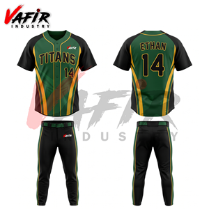 Uniforme de Béisbol Completo Transpirable de Manga Corta para Adultos, Diseño a Cuadros, Logotipo Frontal, Nombre y Número del Equipo Personalizados - Product Image 3