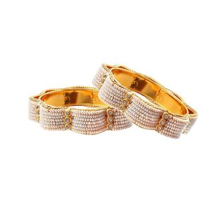 24K Gold Plated Alloy Bangles With <b>Ruby</b> And Emerald Stones Flower Pattern Women's Wedding Jewelry Classic Style - Product Image 4