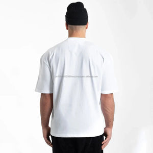 T-shirt d'été en coton pour homme de haute qualité, style tendance, couleur unie, ample, vente en gros, vêtements en vrac, mélange de vêtements, 100% coton - Product Image 4