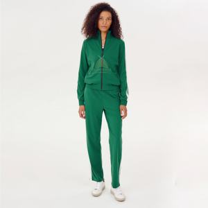 Ensemble de survêtement en polyester imprimé uni pour femmes, 2 pièces, de haute qualité, séchage rapide, respirant, écologique, léger, personnalisable - Product Image 1