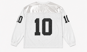 Unisex <b>White</b> Mesh Basketball Jersey custom numbers and logos Full Sleeve Loose Fit Breathable Sportswear Adult Size All Seasons - Product Image 6