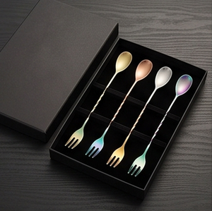 Agitateurs à cocktails élégants en acier inoxydable avec poignée torsadée, outils de bar modernes pour mélanger les boissons, cuillère à mélanger réutilisable - Product Image 6