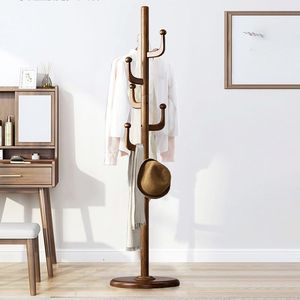 Classic Wooden Double Tier Adjustable Coat Rack <b>Standing</b> Non-Foldable Clothes <b>Hat</b> Bag Holder for Living Room Entryway Bedroom - Product Image 4