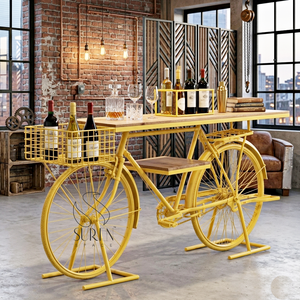 Meuble Bar à Vin SUREN SPACE en Fer, Design Industriel Automobile, Meuble de Salon - Product Image 1