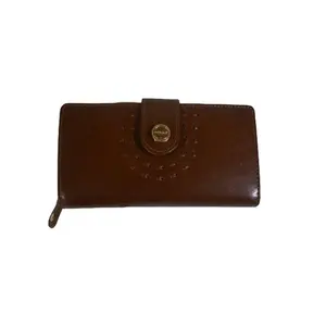 New Collection of Women's Long Leather Wallet Designer Fashion Style with RFID Protection Features Hook&Loop Closure Buttons