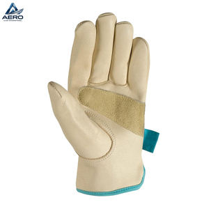 Gants de conducteur en cuir grainé robuste avec paume en daim durable et patch de préhension industrielle améliorée – Nouveauté tendance du meilleur fournisseur - Product Image 2
